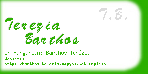 terezia barthos business card