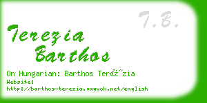 terezia barthos business card